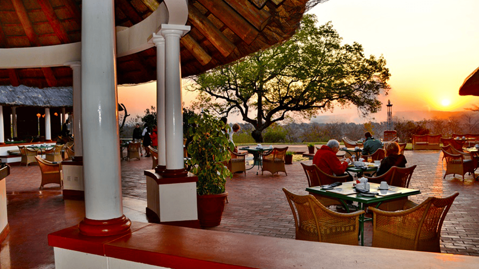 維多利亞瀑布飯店_夕陽