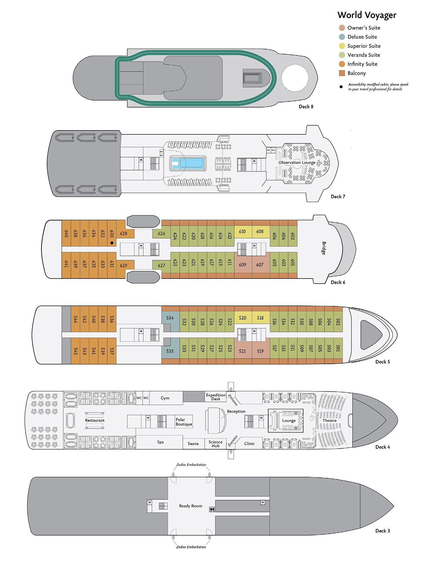 百夫長旅行社_南極半島_WordVovager_船圖
