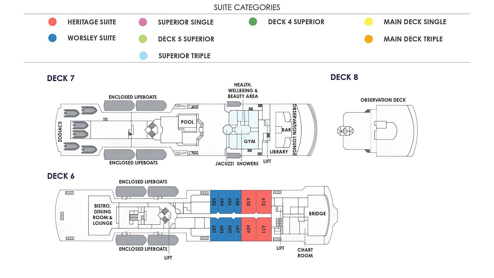 百夫長旅行社_南極洲_亞南極_羅斯海_探索號平面圖1